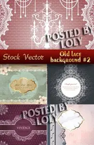 Vintage lace background #2 - Stock Vector