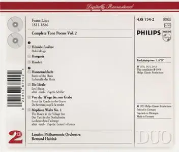 London Philharmonic Orchestra, Bernard Haitink - Liszt: Complete Tone Poems, Vol. 2 (2001)