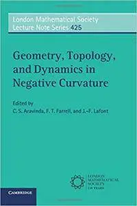 Geometry, Topology, and Dynamics in Negative Curvature