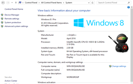 Microsoft Windows 8.1 Pro VL - April 2016