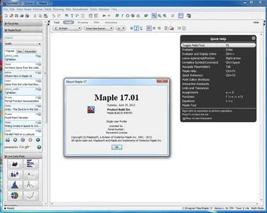 Maplesoft Maple 17.01