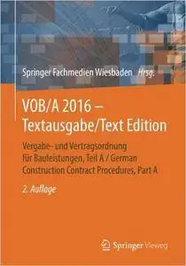 VOB/A 2016 - Textausgabe/Text Edition (Repost)