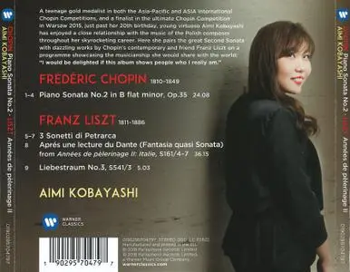 Aimi Kobayashi - Chopin: Sonata No.2, Liszt: from 'Années de pèlerinage II' (2018)