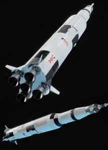 Saturn V rocket 3D Model