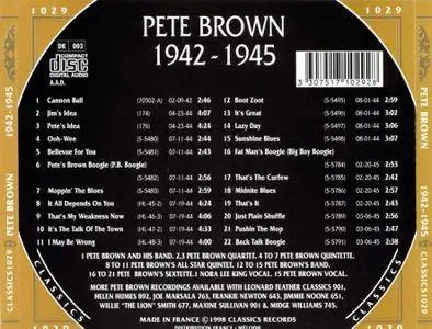 Pete Brown - The Chronological Pete Brown 1942-1945 (1998)