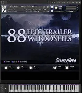 SampleHero 88 Epic Trailer Whooshes KONTAKT