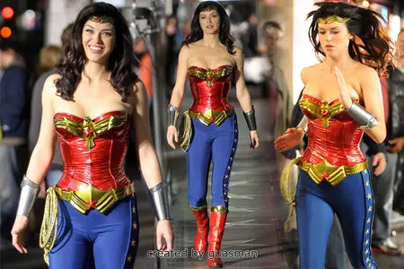 Adrianne Palicki - On the set of Wonder Woman in Los Angeles March 30, 2011