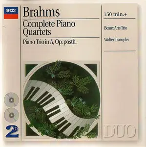 Beaux Arts Trio & Walter Trampler - Johannes Brahms: Complete Piano Quartets, Op. 25, 26, 60; Piano Trio in A (1996) 2CDs