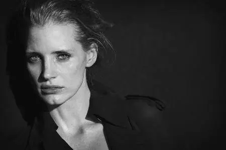 Jessica Chastain by Peter Lindbergh for Interview Magazine December 2011