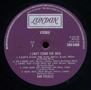 Ann Peebles - I Can't Stand The Rain (1974) 24-bit/96kHz Vinyl Rip