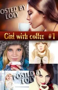 Girl with coffee #1 - Stock Photo