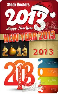 New Year 2013 - Stock Vectors