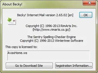 Becky! Internet Mail 2.65.02