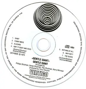 Gentle Giant - Gentle Giant (1970) [2000, Japan, UICY-9028]