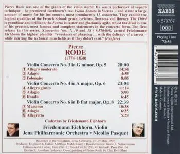 Friedemann Eichhorn - Pierre Rode: Violin Concertos Nos. 3, 4 & 6 (2011)