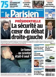 Le Parisien + Cahier Paris du Samedi 24 Mars 2012