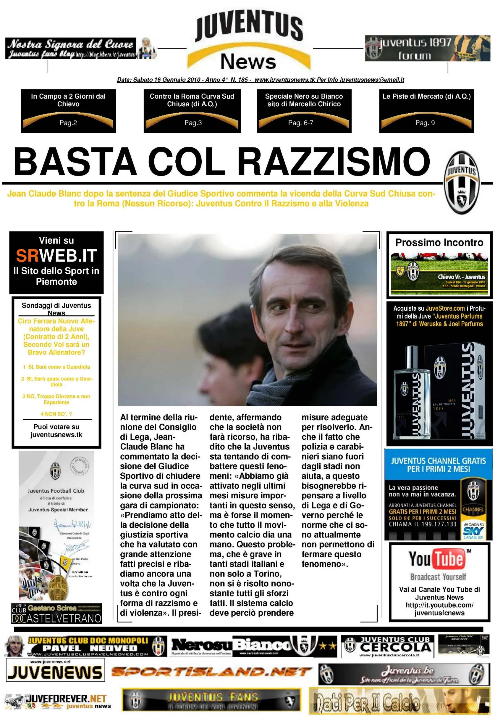 Juventus News 16.01.2010