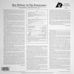 Ben Webster - At The Renaissance (1960) [Analogue Productions HQ180 Remastered]
