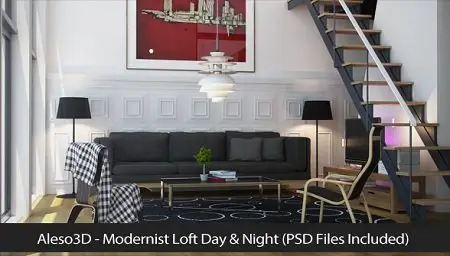 Aleso3D – Modernist Loft Day & Night