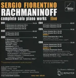 Sergio Fiorentino - Rachmaninov: Complete Solo Piano Works [6CDs] (2018)