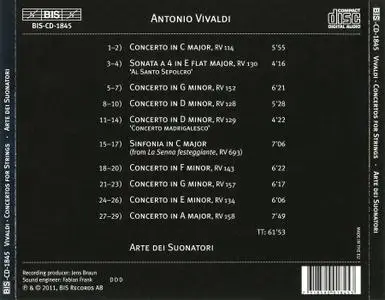 Aureliusz Goliński, Arte dei Suonatori - Antonio Vivaldi: Concertos for Strings (2011)