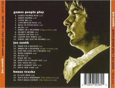 Joe South - Games People Play (1969) Joe South (1971) (2006 2on1 cd)