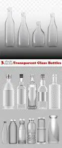 Vectors - Transparent Glass Bottles