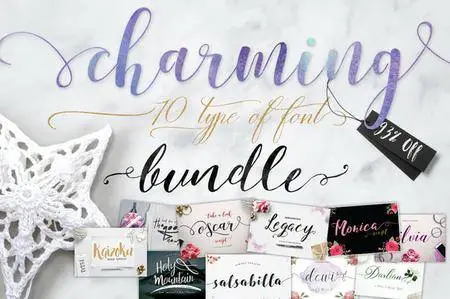 CreativeMarket - Charming Font Bundle