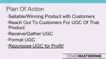 Justin Cener - UGC Master Class