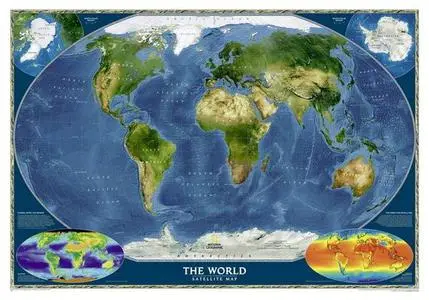 National Geographic World Satellite Map