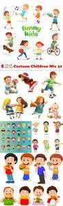 Vectors - Cartoon Children Mix 31