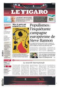 Le Figaro du Lundi 8 Octobre 2018
