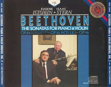 Beethoven - Stern, Istomin - The Sonatas for Piano & Violin, Vol 2 [CBS Masterworks M2K 39681] {Europe 1986} (2x CD)