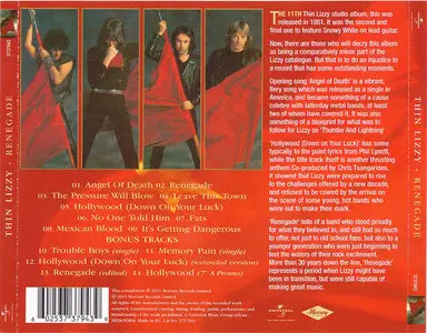 Thin Lizzy - Renegade (1981) [2013, Mercury, 3737943]