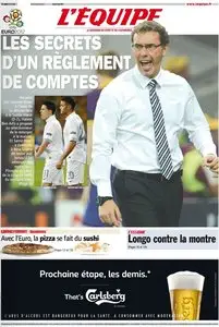 L'Equipe du Jeudi 21 Juin 2012