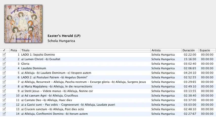 Schola Hungarica - Easter's Herald (LP / FLAC)