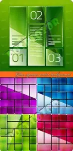 Gloss squares vector background