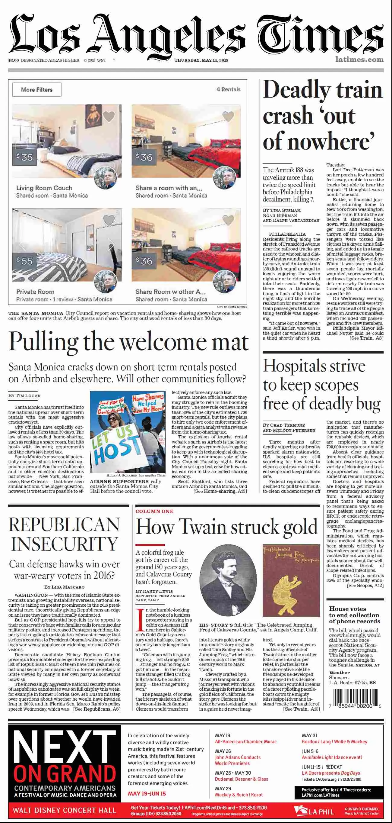 Los Angeles Times May 15, 2015