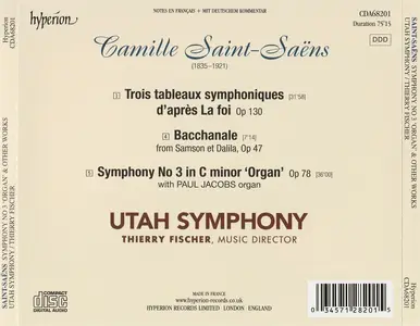 Thierry Fischer, Utah Symphony - Camille Saint-Saëns: Symphony No. 3 & Tableaux Symphoniques (2018)