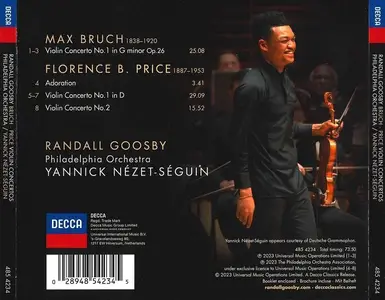 Randall Goosby, Yannick Nézet-Séguin, Philadelphia Orchestra - Max Bruch & Florence Price: Violin Concertos (2023)