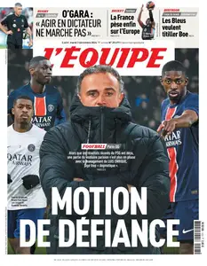 L’equipe du Mardi 3 Décembre 2024