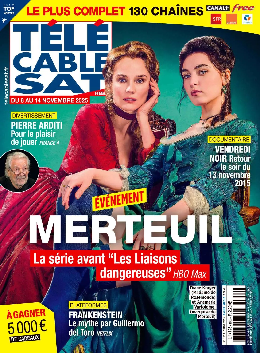 Télécâble Sat Hebdo N.1853 - 3 Novembre 2025