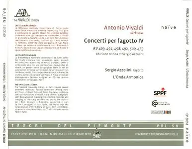 Sergio Azzolini, L'Onda Armonica - Vivaldi: Concerti per fagotto IV (2015)
