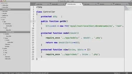 Learn PHP Model View Controller Pattern PHP MVC (2014)