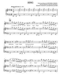 Sing - Pentatonix (Piano-Vocal-Guitar)