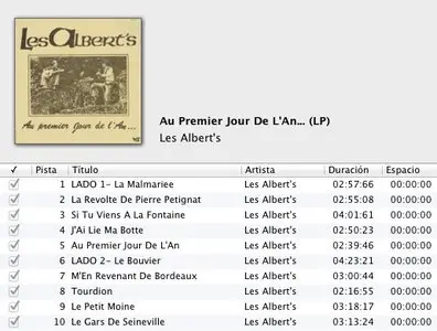 Les Albert’s ‎- Au Premier Jour De L’An... (1978) FR 1st Pressing - LP/FLAC In 24bit/96kHz