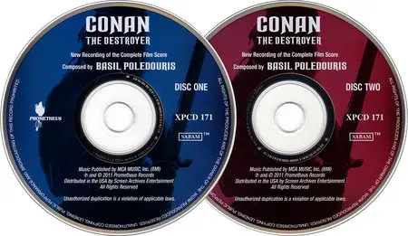Basil Poledouris - Conan The Destroyer: New Recording Of The Complete Film Score (1984/2011) 2CDs