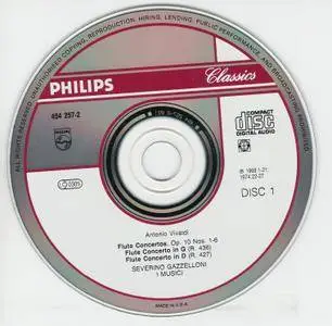 Vivaldi - Complete Flute Concertos - Severino Gazzelloni (1996) {2CD Philips Duo 454 256-2 rec 1964-1974}