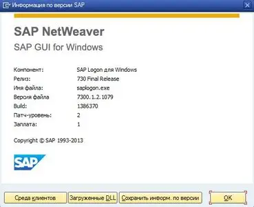 SAP GUI 7.30 PL2