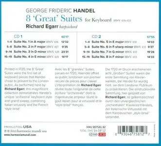 Richard Egarr - Handel: 8 'Great' Suites (2014)